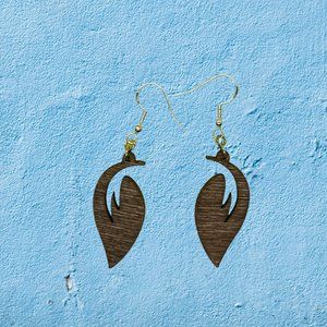 Dangling Leaf Earrings